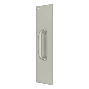 Deltana PPH55U15 Push Plate with Handle 3 1/2"x 15 " - Handle 5 1/4"