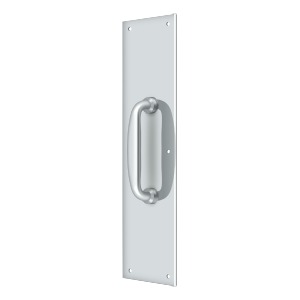 Deltana PPH55U26 Push Plate with Handle 3 1/2"x 15 " - Handle 5 1/4"