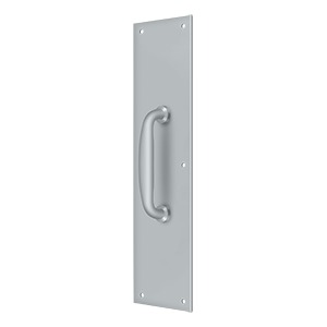 Deltana PPH55U26D Push Plate with Handle 3 1/2"x 15 " - Handle 5 1/4"