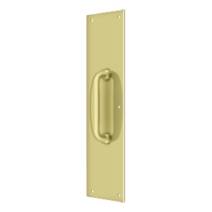 Deltana PPH55U3 Push Plate with Handle 3 1/2"x 15 " - Handle 5 1/4"