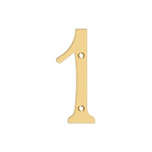 Deltana RN4-1 4" Numbers Solid Brass