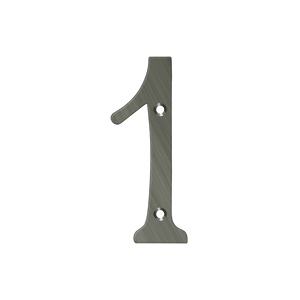 Deltana RN4-1U15A 4" Numbers Solid Brass