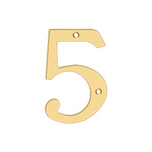 Deltana RN4-5 4" Numbers Solid Brass