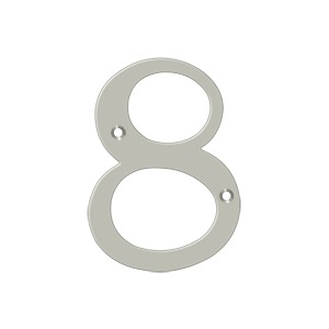 Deltana RN4-8U15 4" Numbers Solid Brass