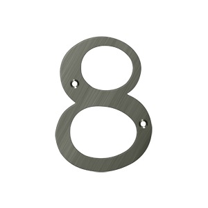 Deltana RN4-8U15A 4" Numbers Solid Brass