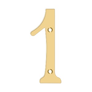 Deltana RN6-1 6" Numbers Solid Brass