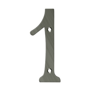 Deltana RN6-1U15A 6" Numbers Solid Brass