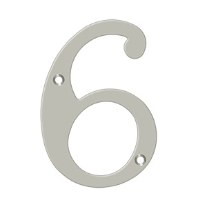 Deltana RN6-6U15 6" Numbers Solid Brass