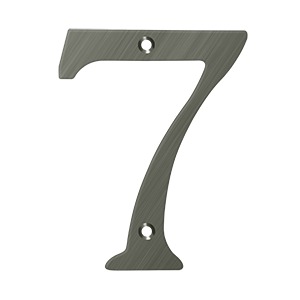 Deltana RN6-7U15A 6" Numbers Solid Brass