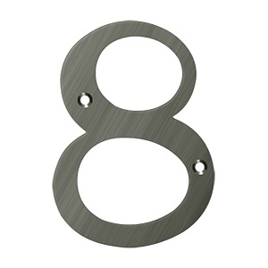 Deltana RN6-8U15A 6" Numbers Solid Brass