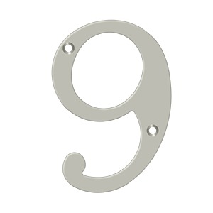 Deltana RN6-9U15 6" Numbers Solid Brass