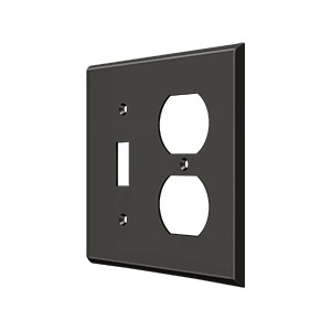 Deltana SWP4762U10B Switch Plate Single Switch/Double Outlet