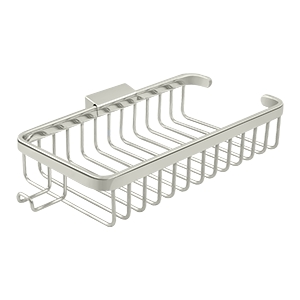 Deltana WBR1052HU14 Wire Basket 10-3/8" Rectangular Shallow With Hook - Click Image to Close