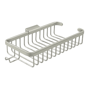Deltana WBR1052HU15 Wire Basket 10-3/8" Rectangular Shallow With Hook - Click Image to Close