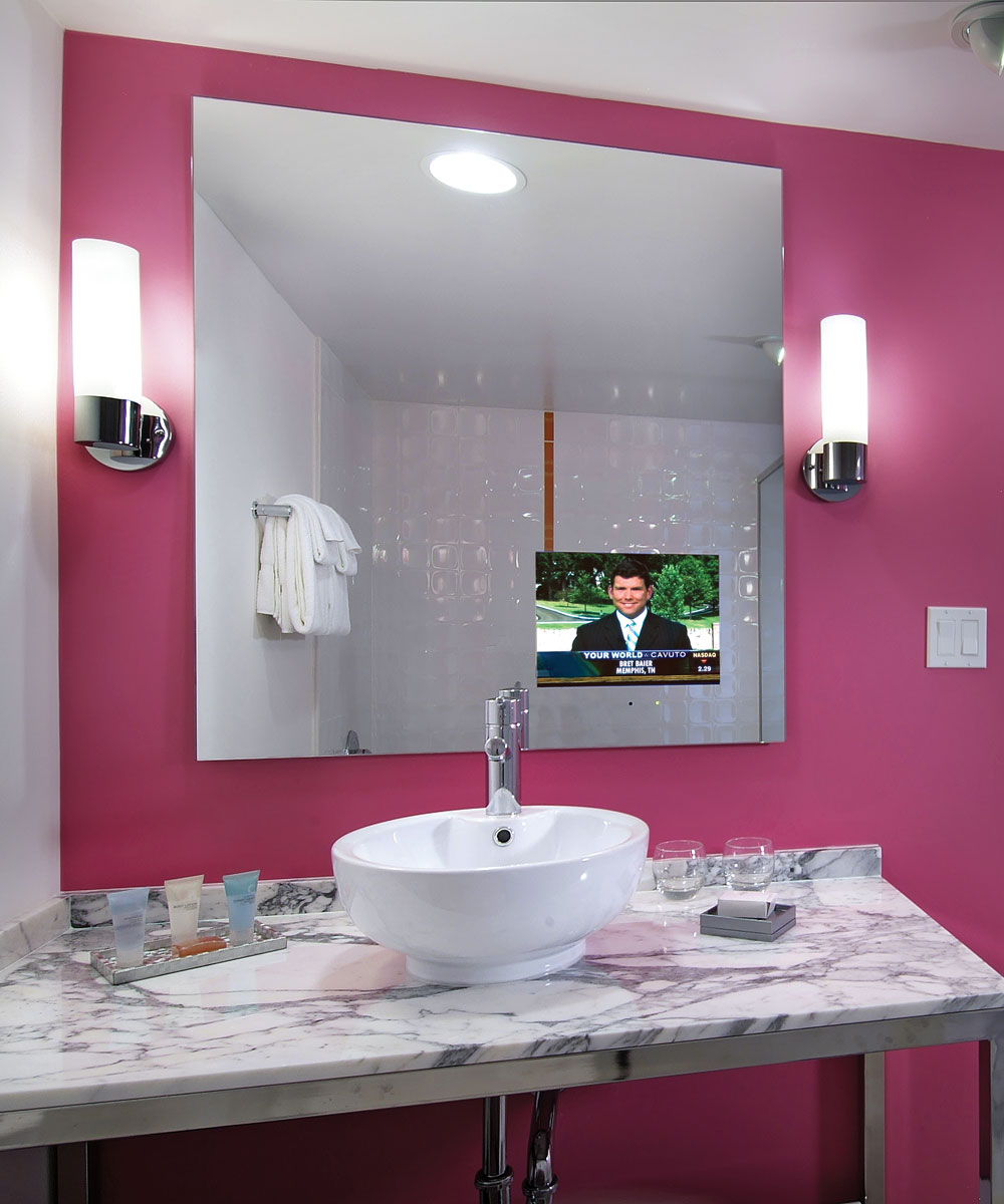 Electric Mirror LOF3040-AV-156 Loft 30x40 Bathroom Mirror TVs with Spectrum
