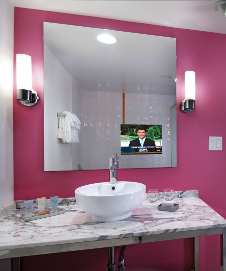 Electric Mirror LOF3040-AV-215 Loft 30x40 Bathroom Mirror TVs with Spectrum