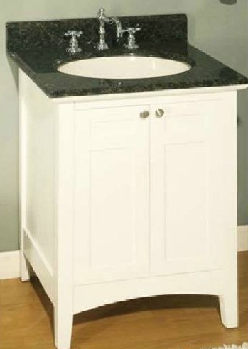 Empire Industries B24W Biltmore 24" Two Doors Vanity in White - Click Image to Close