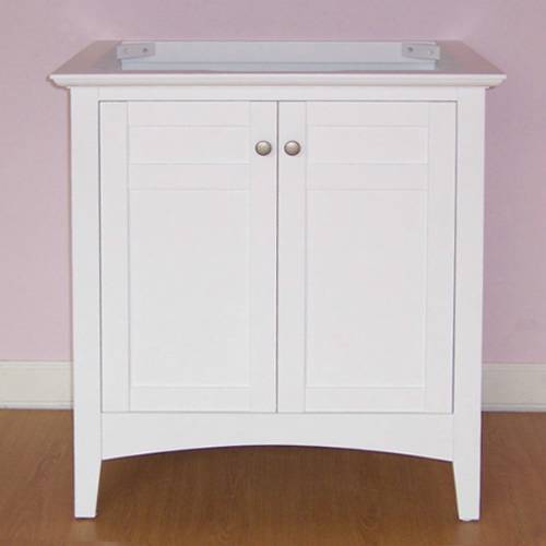 Empire Industries B30W Biltmore 30" Two Doors Vanity in White - Click Image to Close