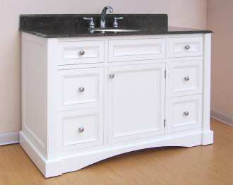 Empire Industries N48W Newport 48" Vanity - White - Click Image to Close