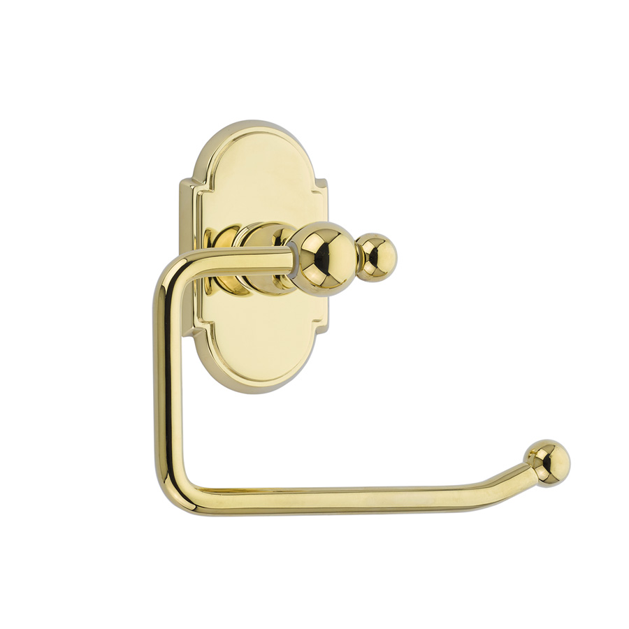 Emtek 2604 Traditional Brass Paper Holder - Bar Style 3 3/8" - Polished Brass