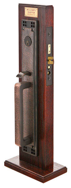 Emtek 3349 Brass Mortise Craftsman Full Length Entry Set - Click Image to Close