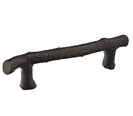 Emtek 86061 Sandcast Bronze Twig Pull 3" C-to-C