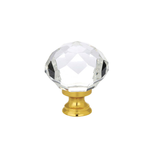 Emtek 86209 Diamond Wardrobe Crystal Knob 1 3/4"