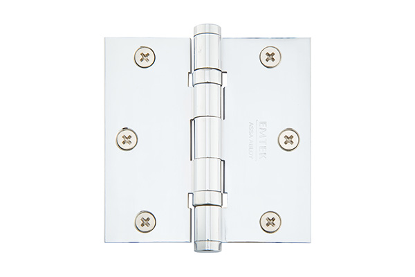 Emtek 3 1/2" x 3 1/2" with Square Corners Heavy Duty Ball Bearing Door Hinge - Click Image to Close
