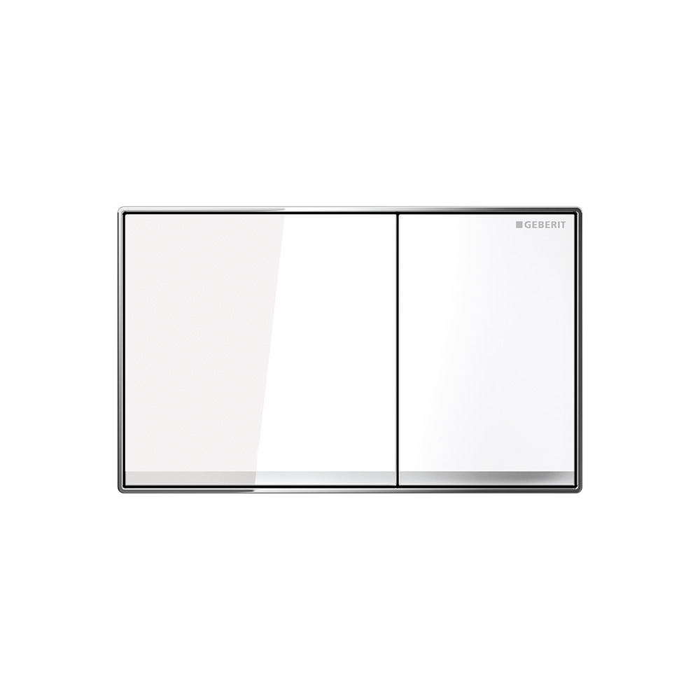 Geberit 115.640.SI.1 Sigma60 Actuator Plate - White Glass