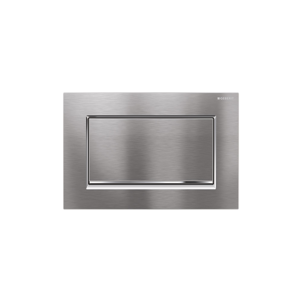 Geberit 115.893.KX.1 Sigma30 Actuator Plate - Brushed Chrome With Polished Chrome
