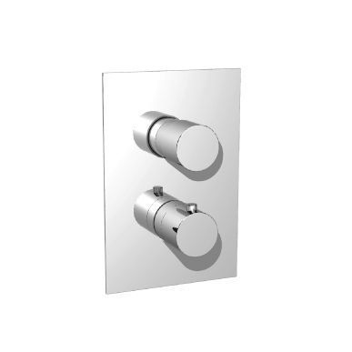 Isenberg 100.4101BN 3/4" Thermostatic Shower Valve with Volume Control & Trim - Brushed Nickel