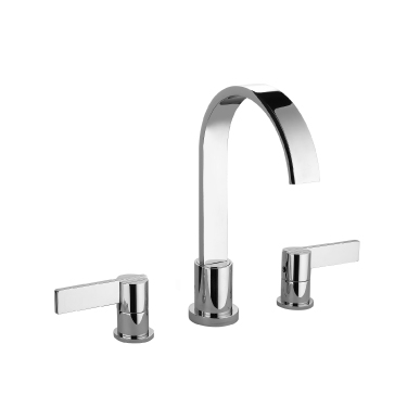 Isenberg 145.2000BN Three Hole 8" Widespread Two Handle Bathroom Faucet - Brushed Nickel