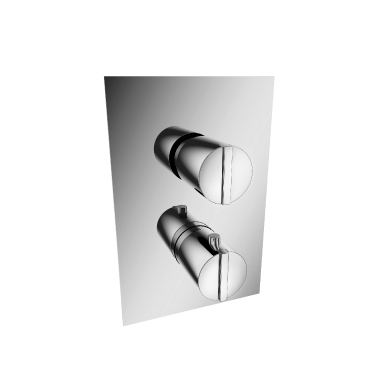 Isenberg 145.4101BN 3/4" Thermostatic Shower Valve with Volume Control & Trim - Brushed Nickel