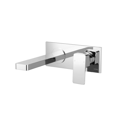 Isenberg 196.1800BN Single Handle Wall Mounted Bathroom Faucet - Brushed Nickel