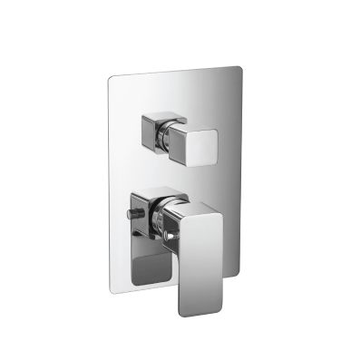 Isenberg 196.4302CP 3/4" Thermostatic Valve with 3-Way Diverter and Trim - Chrome