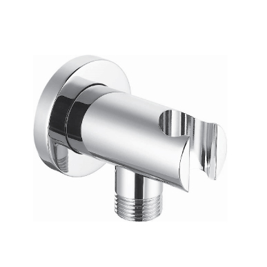 Isenberg HS8008BN Round Wall Elbow with Holder - Brushed Nickel
