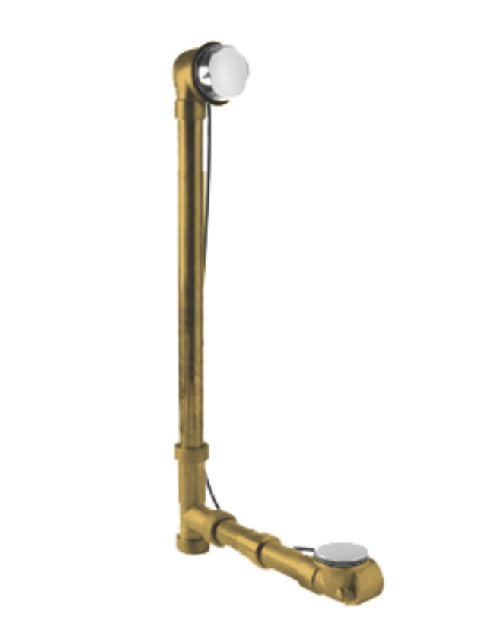 Mountain Plumbing BDR20BR27/FG Brass Body Cable Operated Bath Waste & Overflow Drain - French Gold