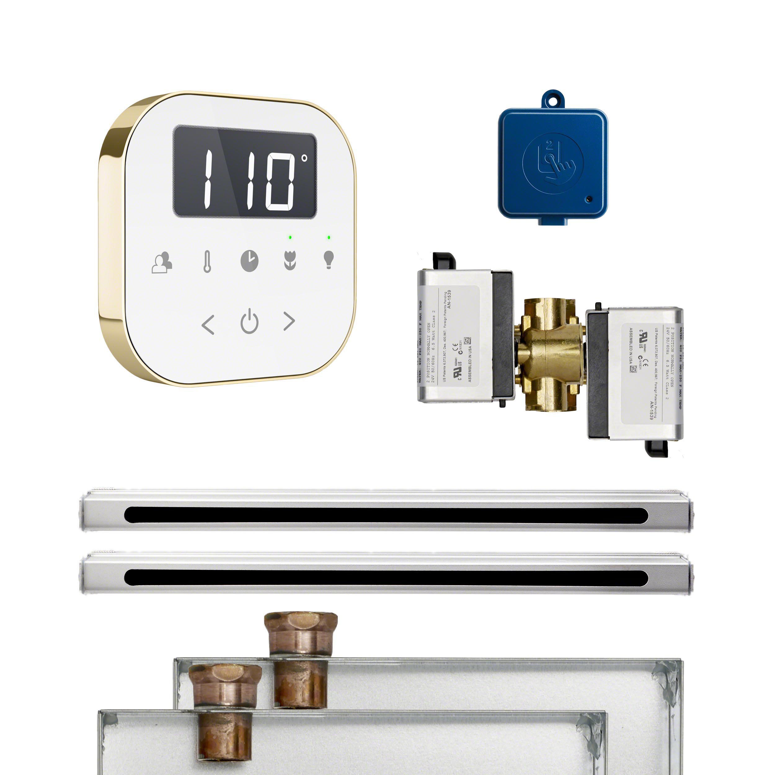 Mr Steam ABUTLERL2WPB AirButler 2 Linear Package White Polished Brass