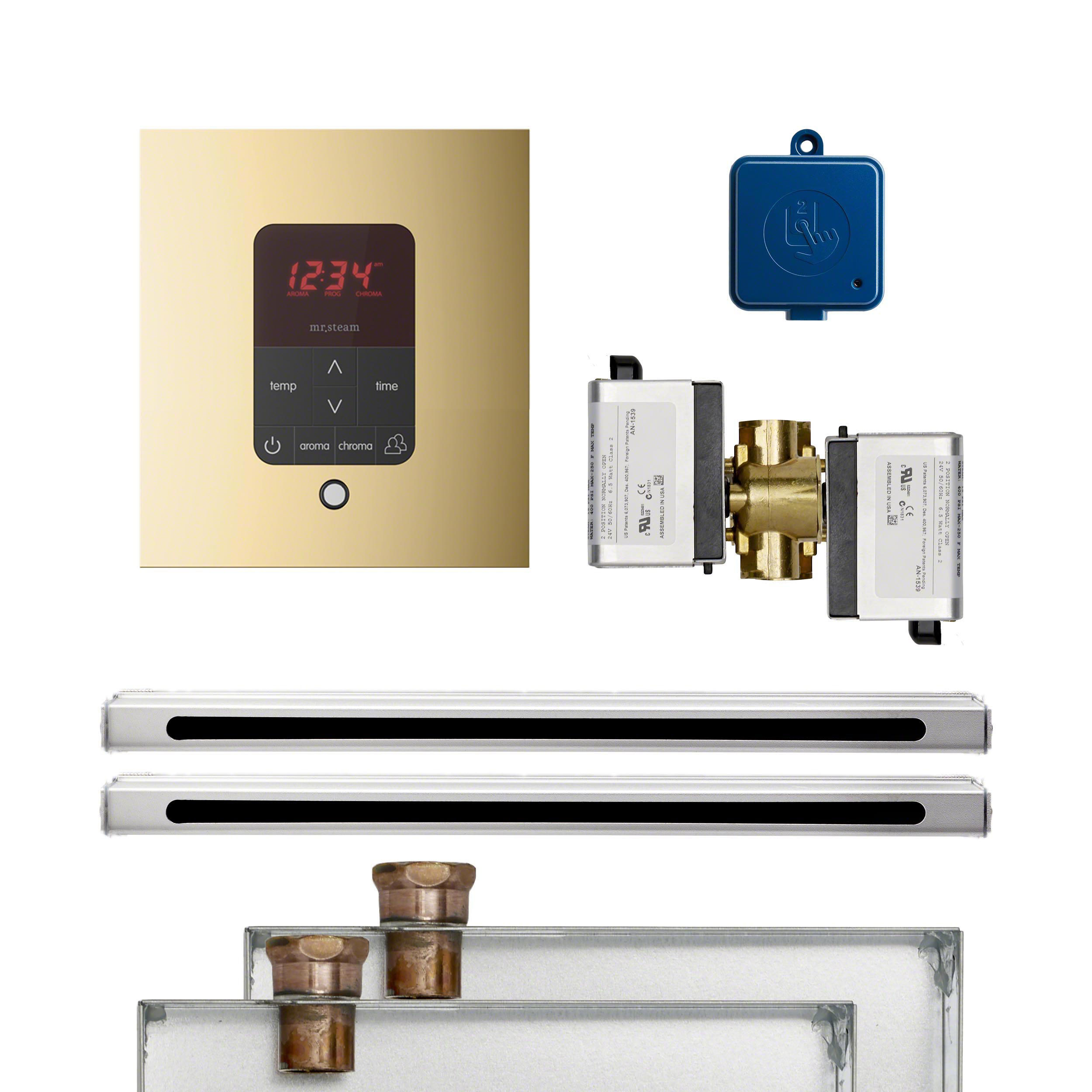 Mr Steam BUTLERL2SPB Butler 2 Linear Package Square Polished Brass