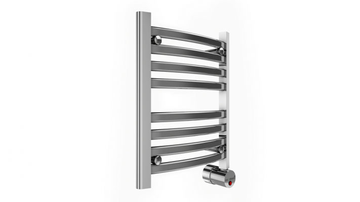 Mr Steam W216TPC 8-Bar Wall Mounted Electric Towel Warmer with Digital Timer in Polished Chrome