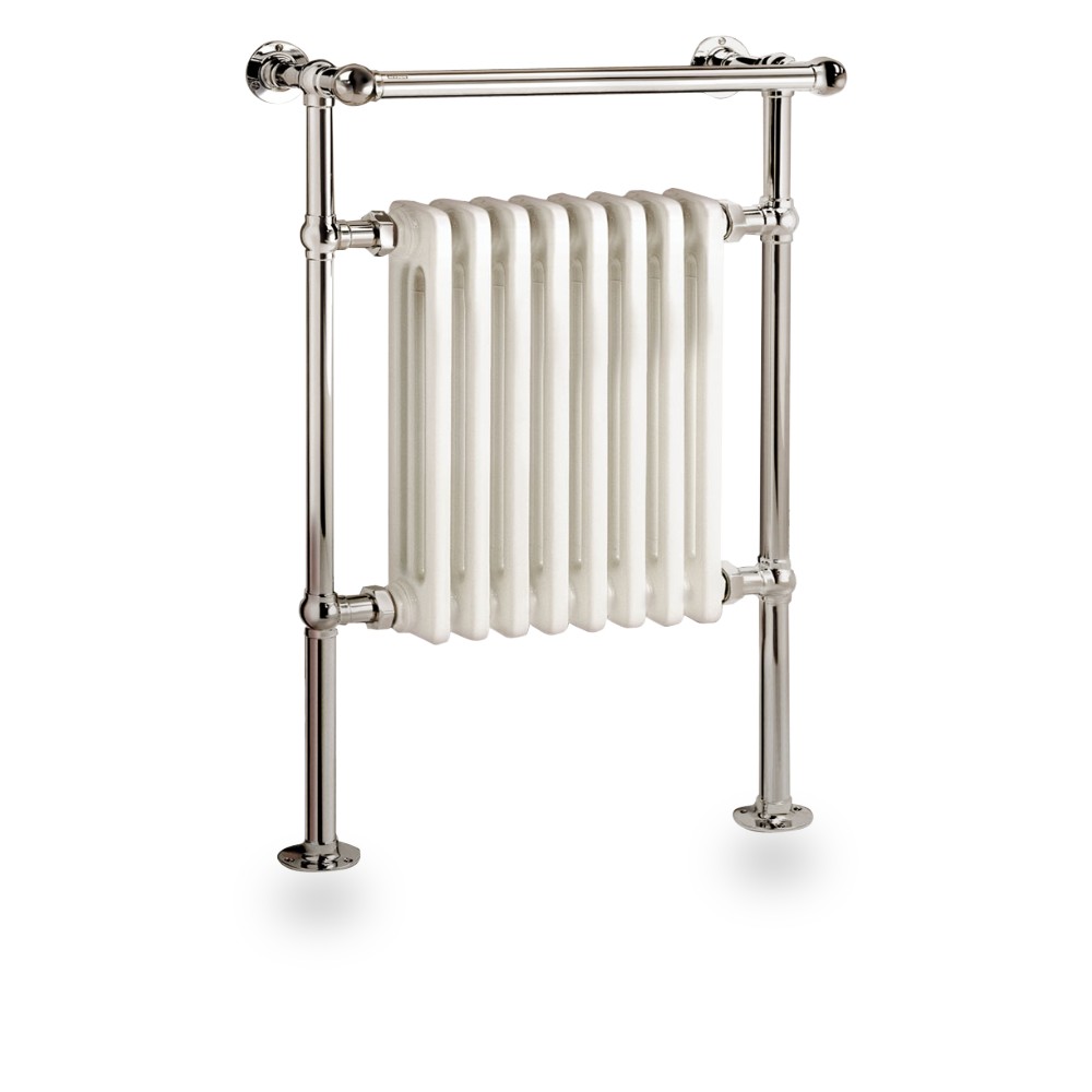 Myson EVR-1RB Electric Towel Warmer - Regal Brass with White Radiator