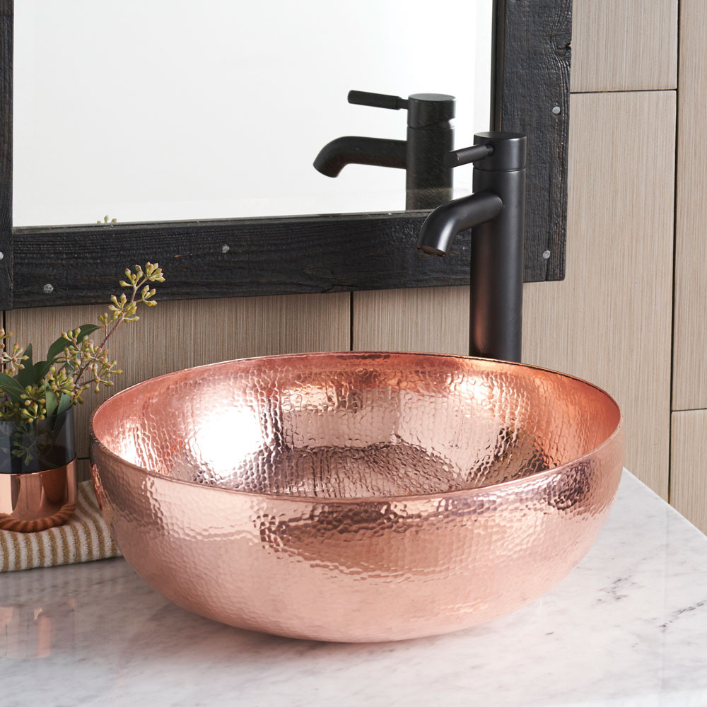 Native Trails CPS463 Maestro Round Bathroom Sink - Polished Copper