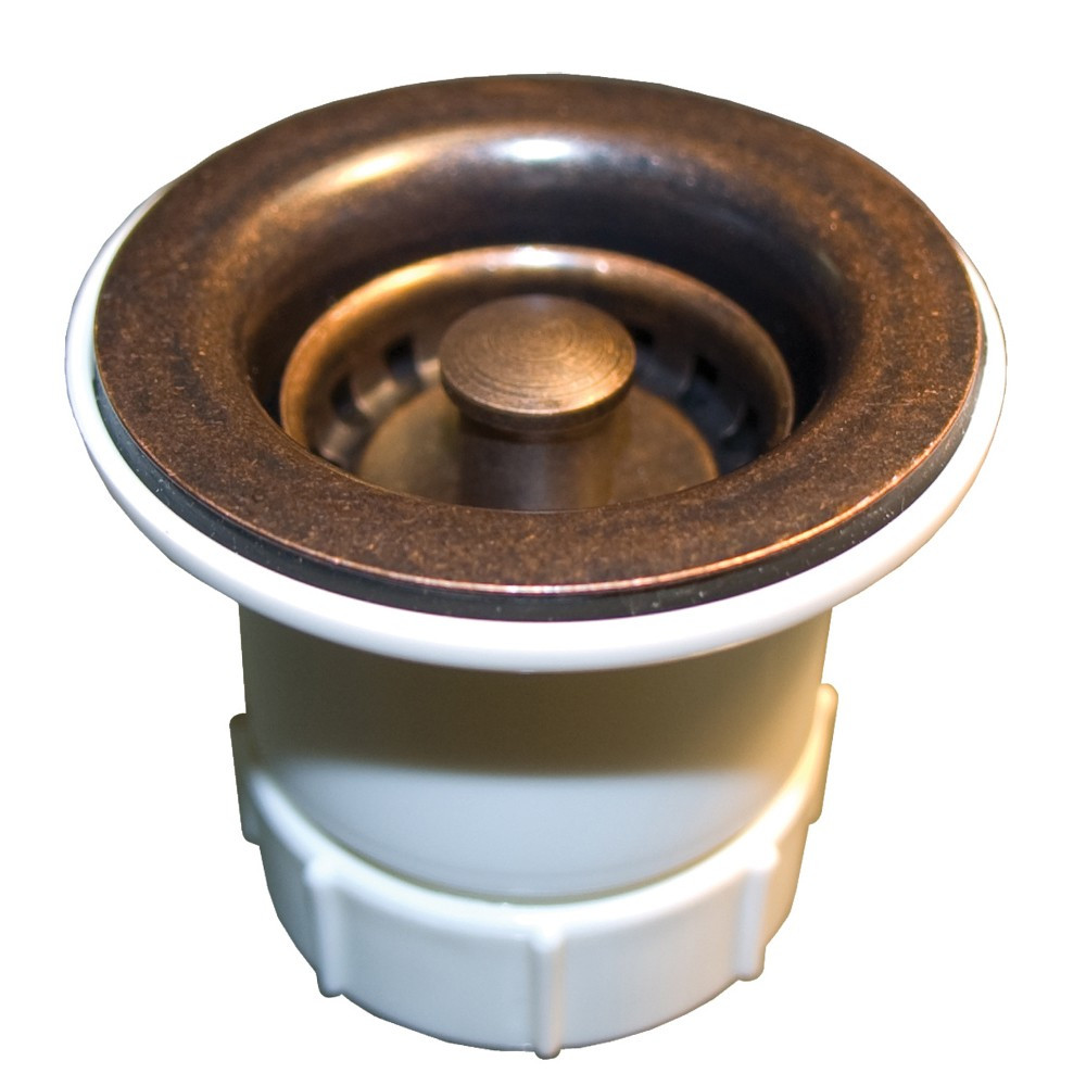 Native Trails DR220-WC Jr. Strainer, 2" Sink Drain - Weathered Copper