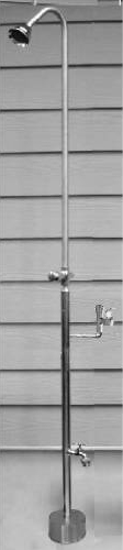 Outdoor Shower PSDF-1500 Free Standing Cold Water Shower Unit - Click Image to Close