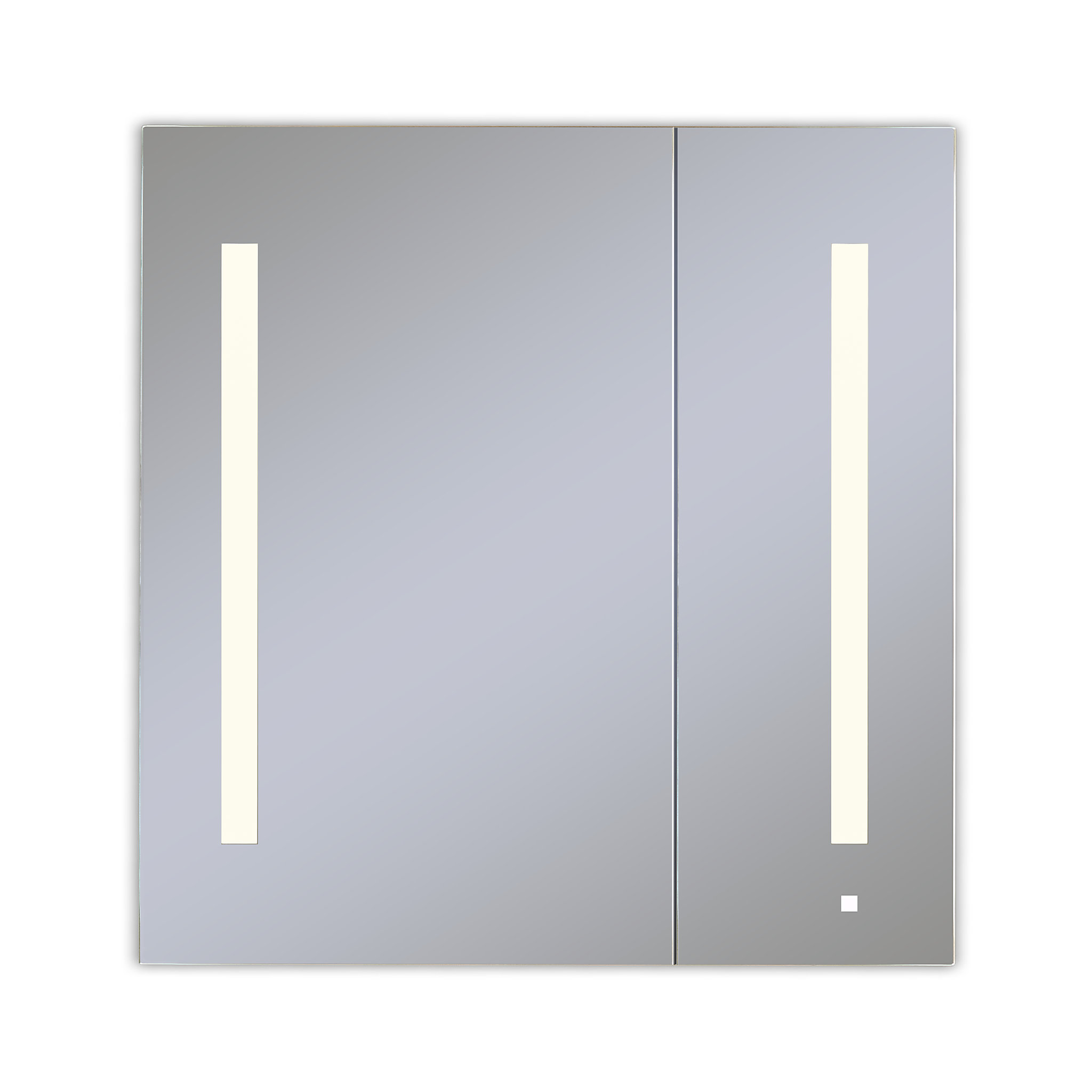 Robern AC3030D4P2LAW AiO Lighted Cabinet, 30" x 30" x 4", Two Door, LUM Lighting, 2700K Temperature (Warm Light), Dimmable, OM A