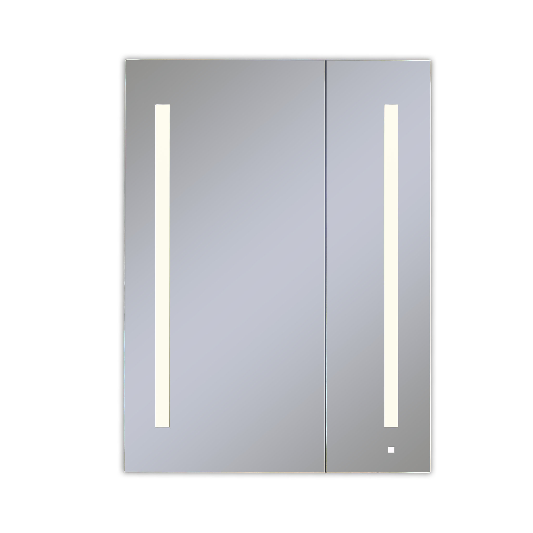 Robern AC3040D4P2LW AiO Lighted Cabinet, 30" x 40" x 4", Two Door, LUM Lighting, 2700K Temperature (Warm Light), Dimmable, Elect - Click Image to Close