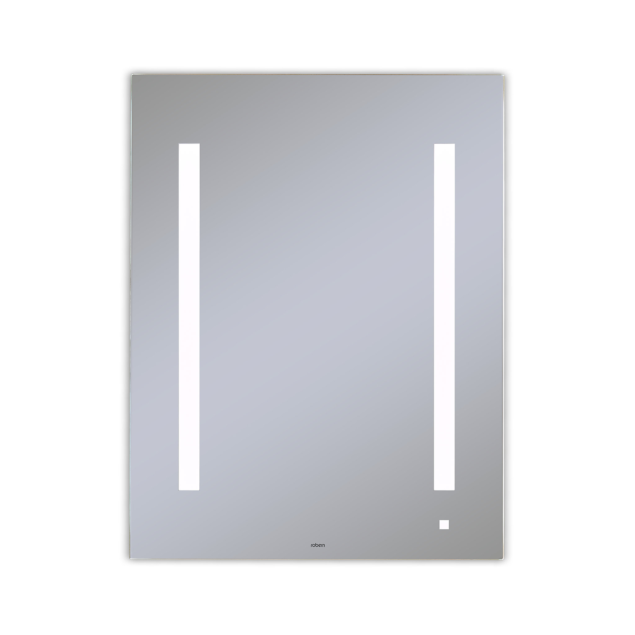 Robern AM2430RFPAAiO Lighted Mirror, 24" x 30" x 1-1/2", LUM Lighting, 4000K Temperature (Cool Light), Dimmable, OM Audio, USB C