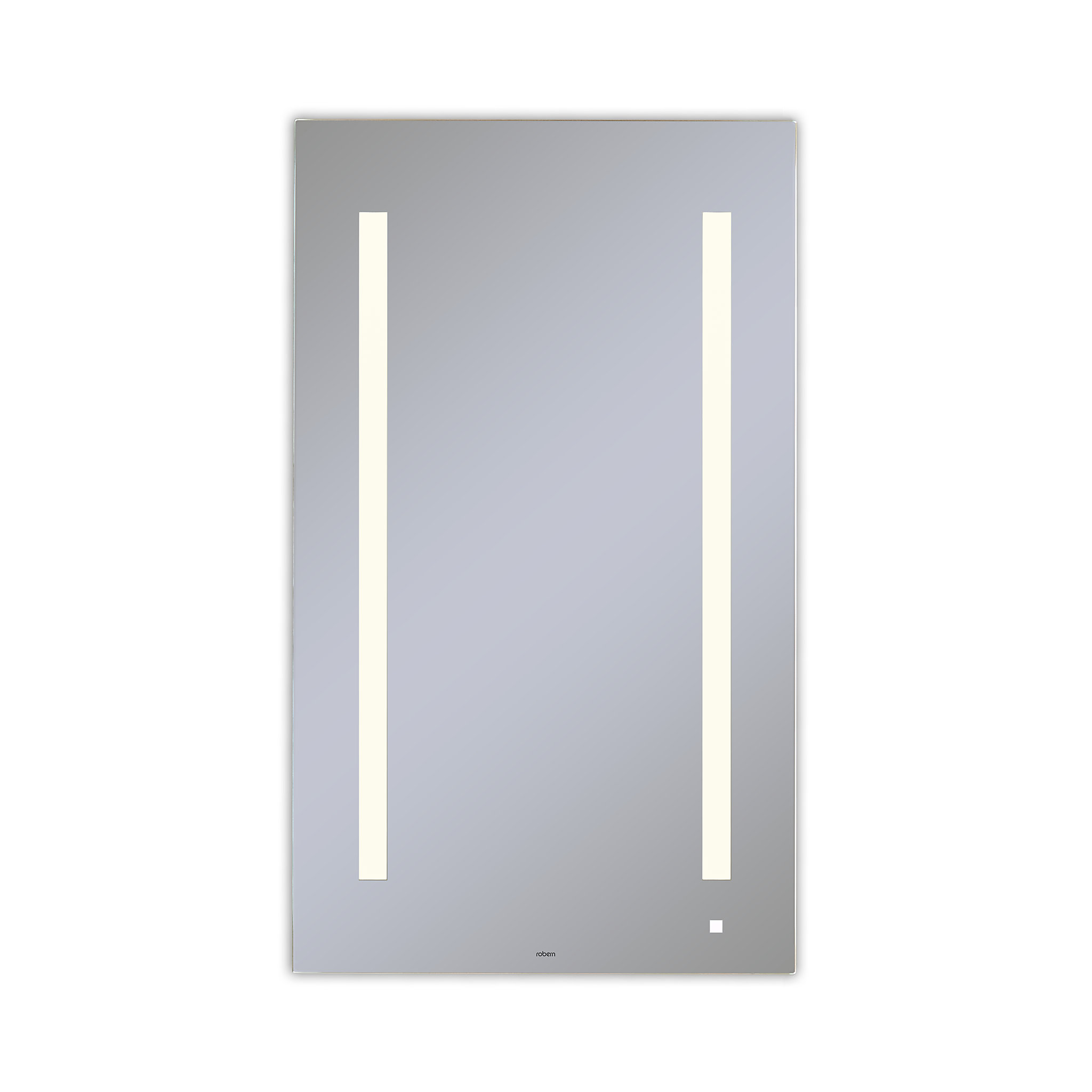 Robern AM2440RFPAAiO Lighted Mirror, 24" x 40" x 1-1/2", LUM Lighting, 4000K Temperature (Cool Light), Dimmable, OM Audio, USB C