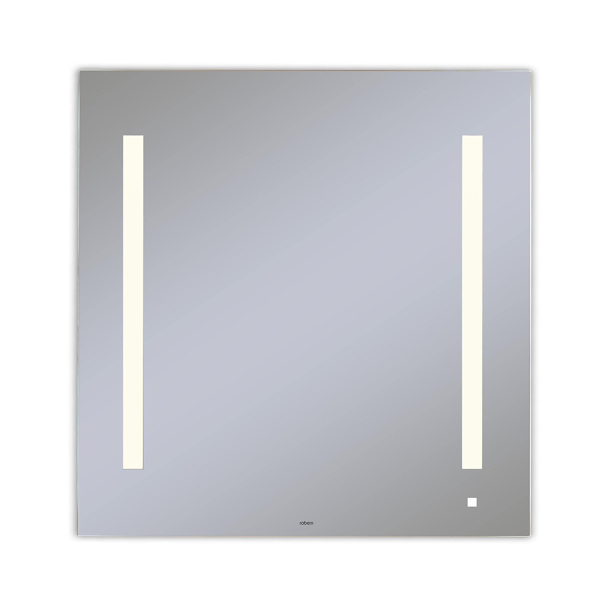 Robern AM3030RFPAWAiO Lighted Mirror, 30" x 30" x 1-1/2", LUM Lighting, 2700K Temperature (Warm Light), Dimmable, OM Audio, USB