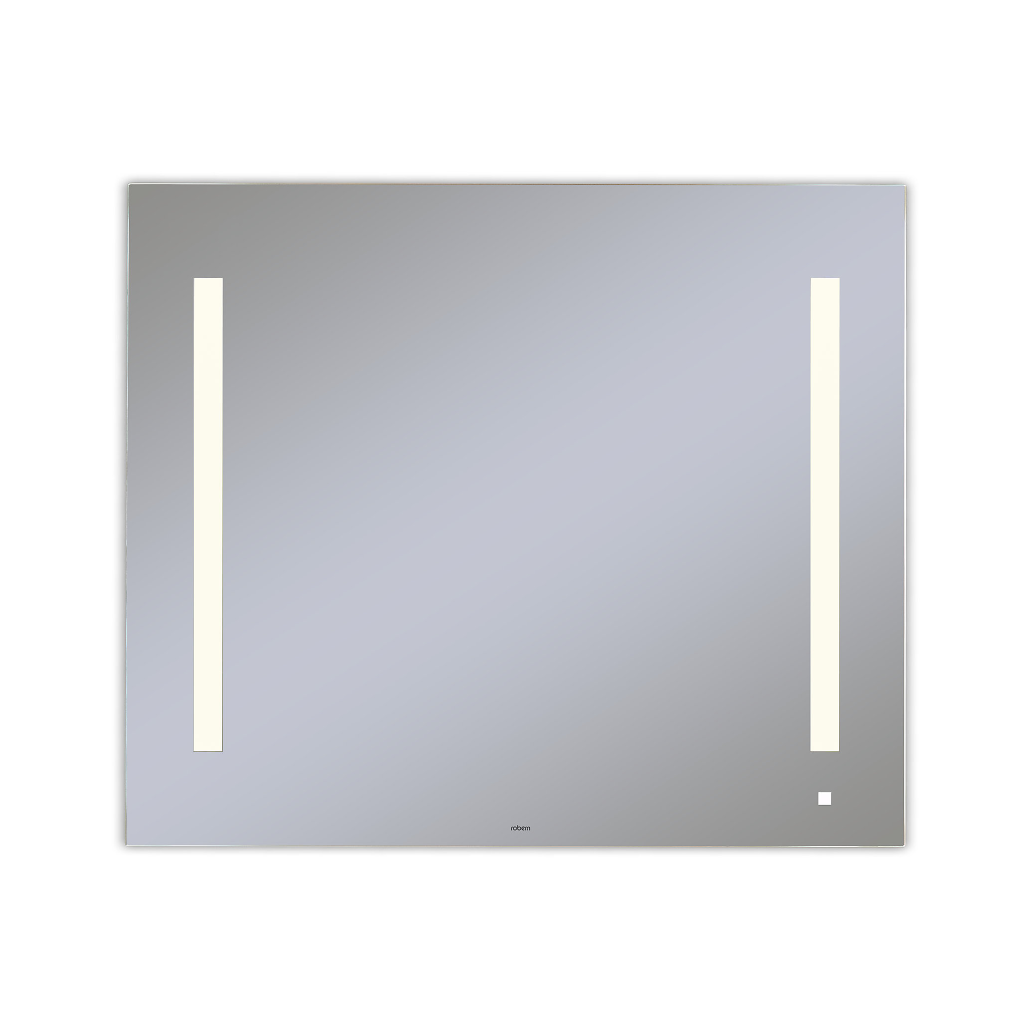 Robern AM3630RFPAAiO Lighted Mirror, 36" x 30" 1-1/2", LUM Lighting, 4000K Temperature (Cool Light), Dimmable, OM Audio, USB Cha